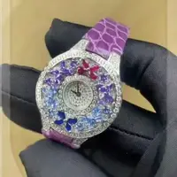 Luxury Colorful Women's Watch Quality Jewel Wristwatch Bracelet Elegant Timepiece for Ladies Luxury Brands Quartz Watches clock 1