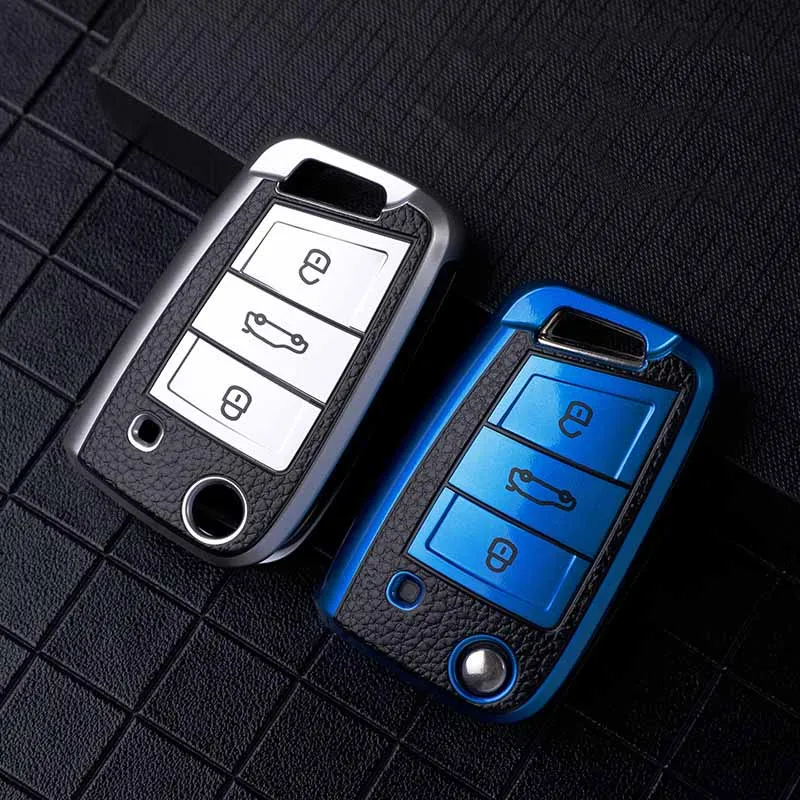 Cover chiate/telecomando per Volkswagen Polo VW Golf 7 MK7 Tiguan passat per Skoda Octavia Kodiaq Karoq Seat Ateca Leon accessori - S9c5e3745f205449b98aa182a8c914bb8T