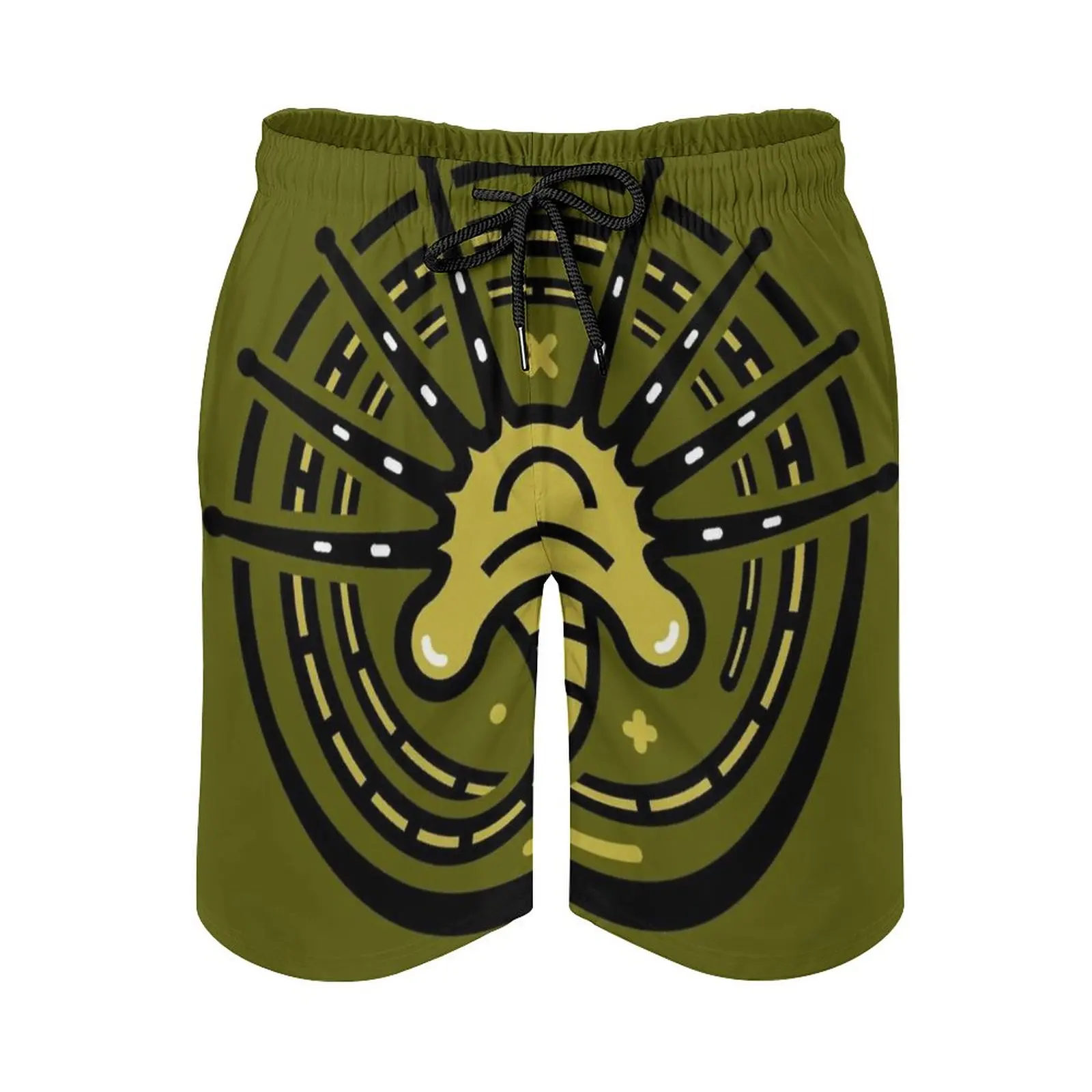 

Facehugger Emblem Men'S Sport Running Beach Shorts Trunk Pants With Mesh Lining Trunks Shorts Facehugger Icon Emblem Circle