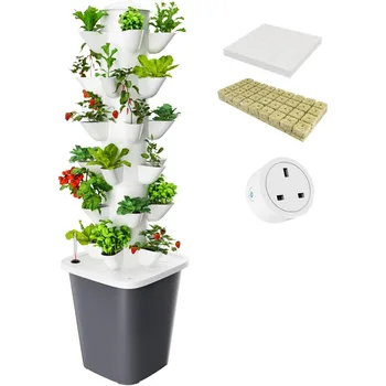 Hydroponic Vertical Garden Kit, 30 Plant Automatic Watering System 1