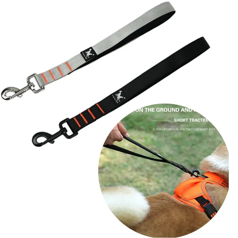 

Outdoor Walking Jogging Traction Rope Nylon Pet Dog Leash Short Pet Car Seat Short Belt for Dogs Cat Training Leash Pet Supplies
