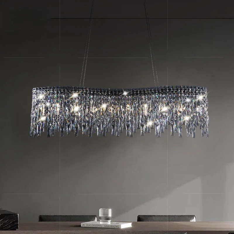 LED Lamp Italian Milan Crystal Chandelier for Dining Room