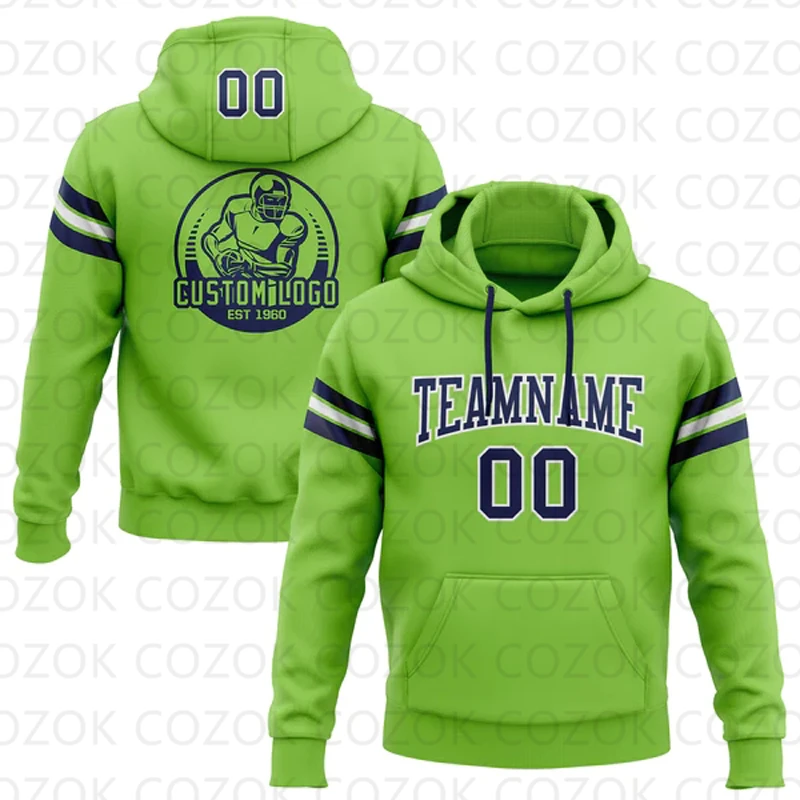 Customized Hoodie Light Blue Colour Jersey 3D Printed  Unisex Pullovers Hoodie Casual Sweatshirts