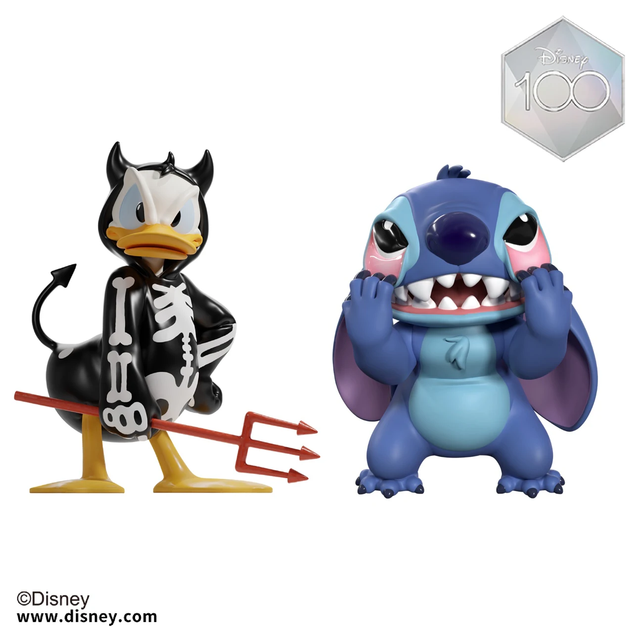 

Disney 100th Anniversary Lilo & Stitch Ghostface Stitch Trend Ornaments Cartoon Mickey Donald Duck Model Toy Christmas Present