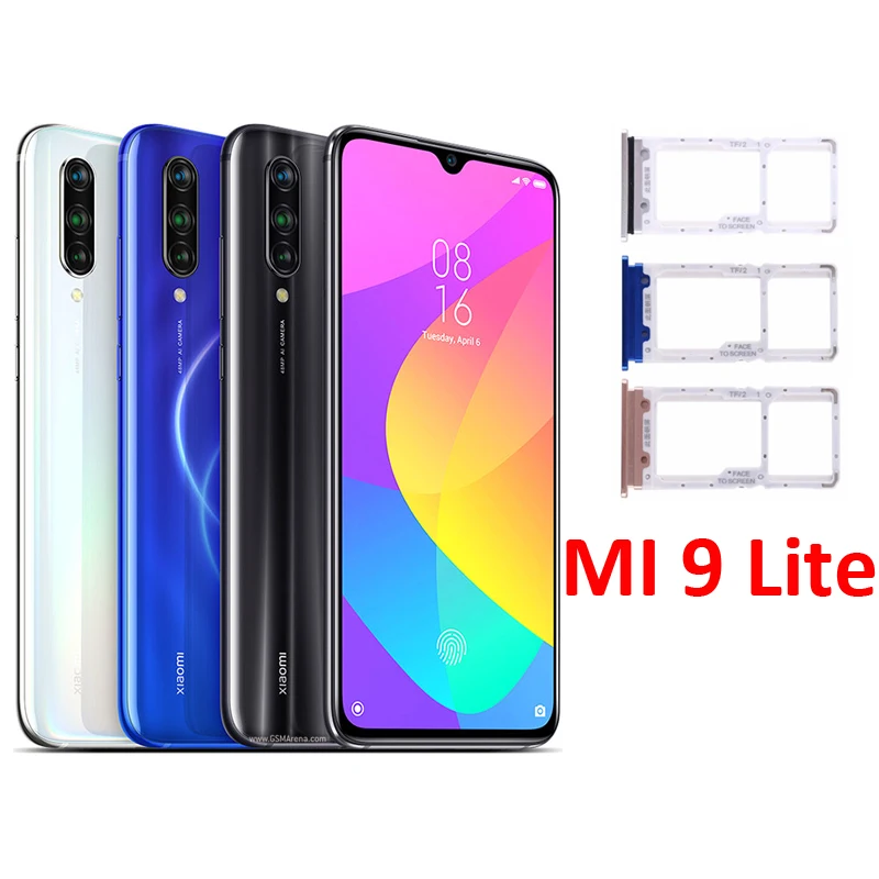 SIM Card Tray Adapter Mobile Phone Housing Micro SD SIM Card Holder Slot For Xiaomi Mi 9 Lite se 9se 9lite phone sim tray holder