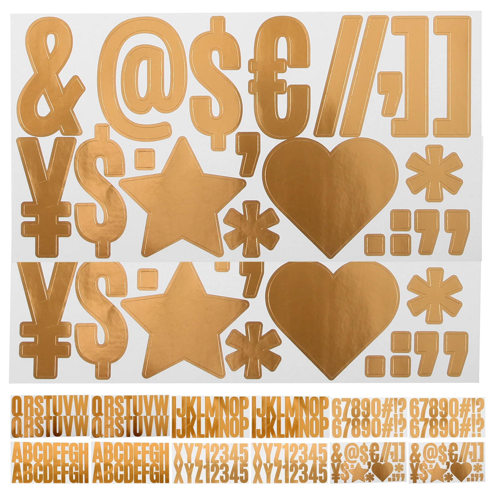 

24 Pcs Hot Stamping Letter Stickers Mailbox Car Number Bulletin Decals Large Vinyl Poster Board Letters Alphabet
