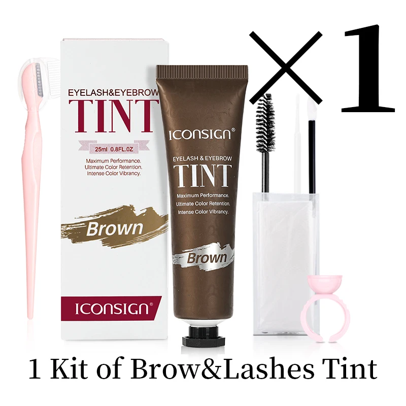 ICONSIGN جلدة الحاجب تينت عدة المهنية سريع تجعيد صبغ الحاجب ماسكارا الوشم كريم مقاوم للماء طويلة الأمد 60 إلى 90 يوما