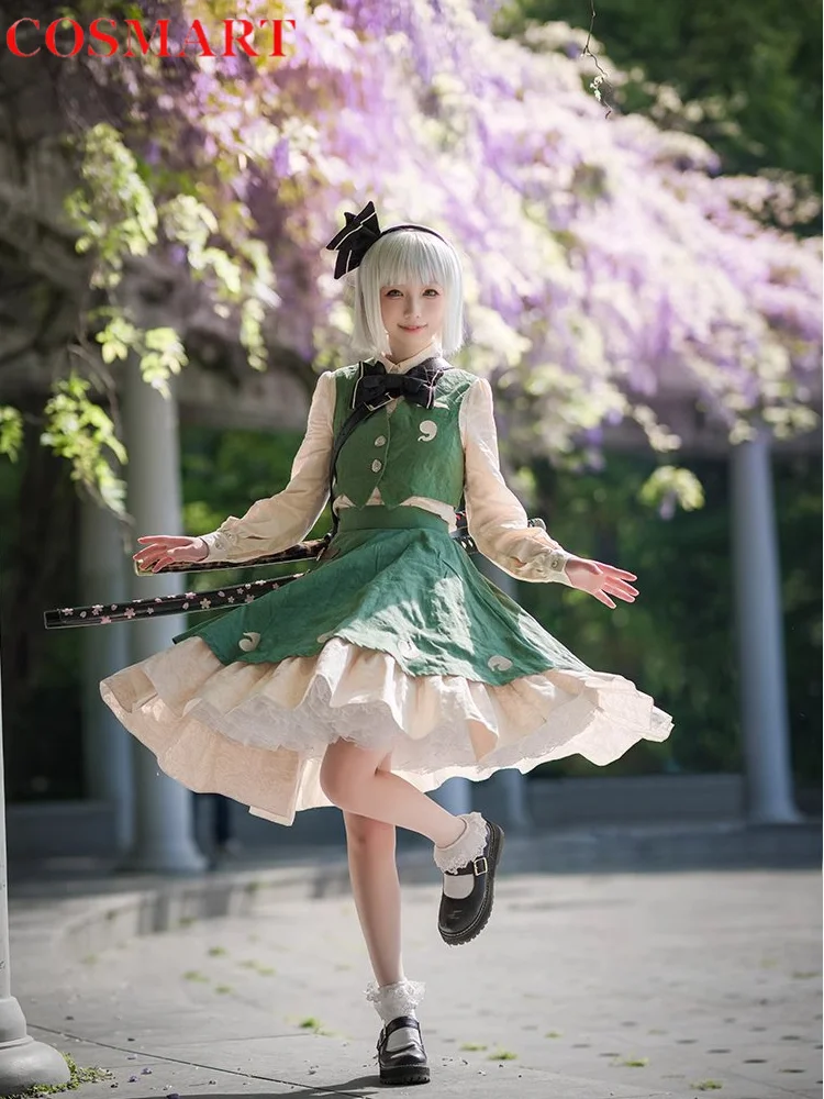 

COSMART Touhou Project Konpaku Yomu Cosplay Costume Cos Game Anime Party Uniform Hallowen Play Role Clothes Clothing New Full