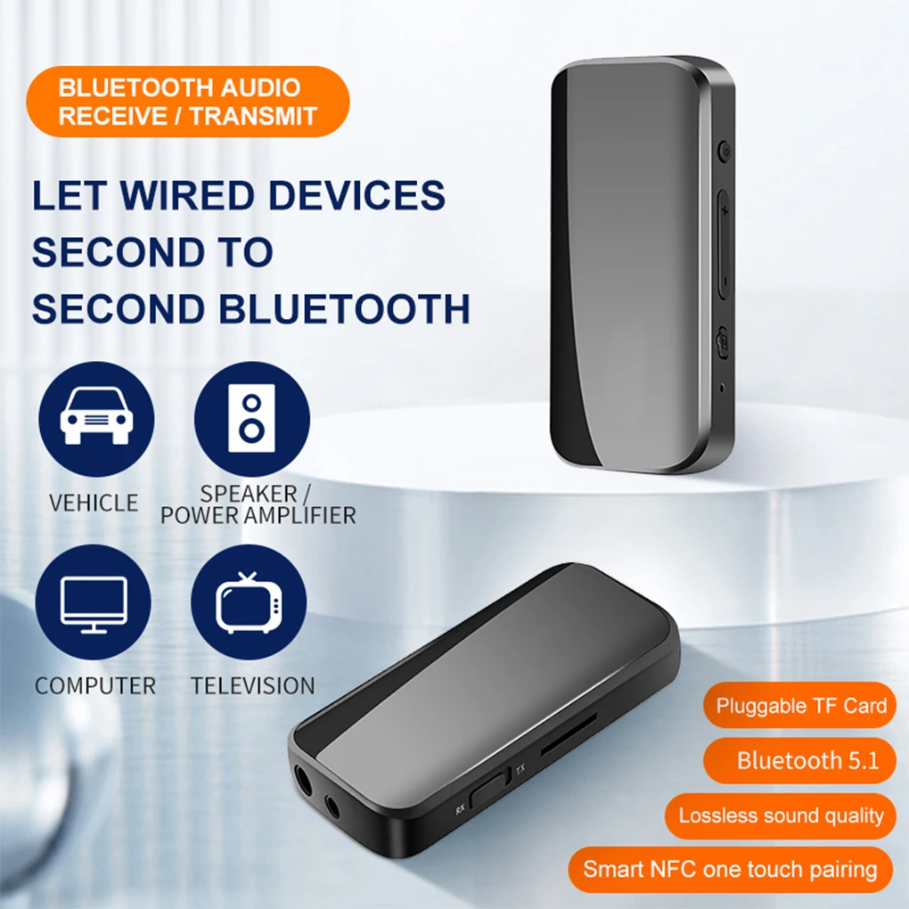 

Планшет, совместимый с Bluetooth, приемник 5,1, домашняя прямая трансляция, зажим для громкой связи, зарядный аудиоадаптер Type-c