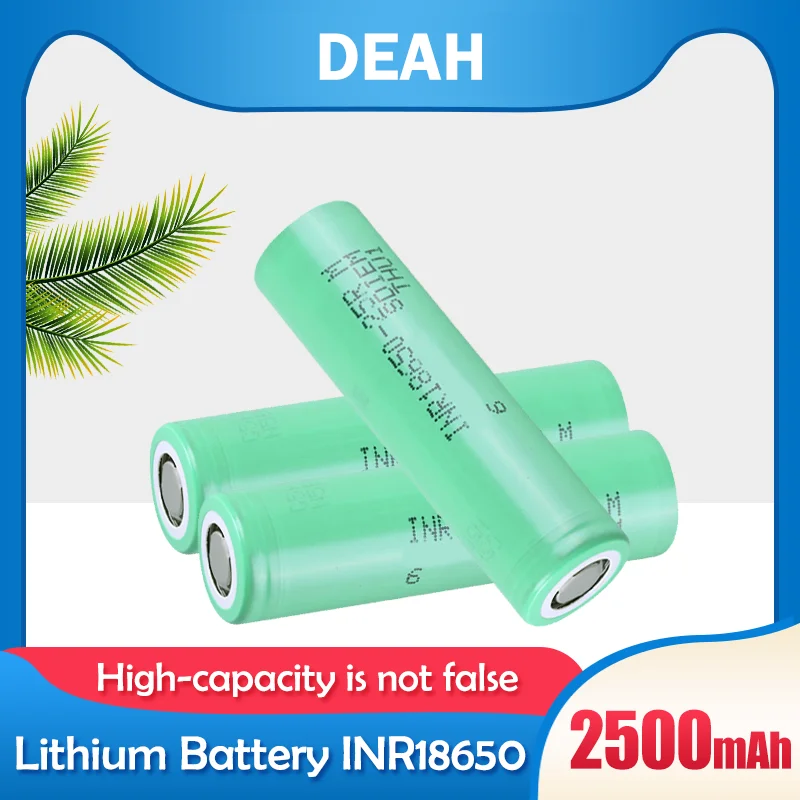 10-20PCS Original 3.6V 2500mah 18650 battery For Samsung INR18650 25R 20A  Discharge Lithium Rechargeable Battery With Flat - AliExpress
