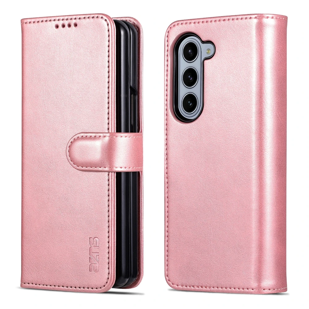 Luxurious Leather Flip Wallet Phone Case with Kickstand and Card Pockets - Anti-Fall Protection
