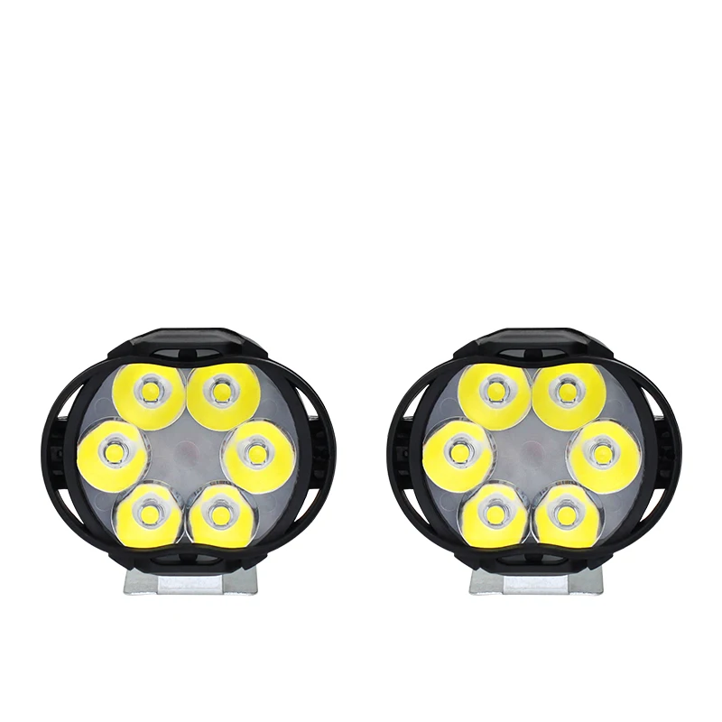 Motorcycle Headlight 6 LED Fog Spot Work Light Internal Drive For Motorcycles Electric Bicycles Parts motorcycle fog lights motorcycle headlight motorcycle led lights led motorcycle lights led lights motorcycle driving lights bike light