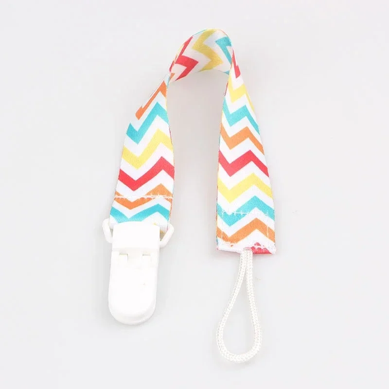 Pacifier Clip Cartoon Fixed Button Baby Pacifier Clip Chain Ribbon Dummy Soother Holder Chain Anti-drop Buckle Strap for Nipple Infant Feeding