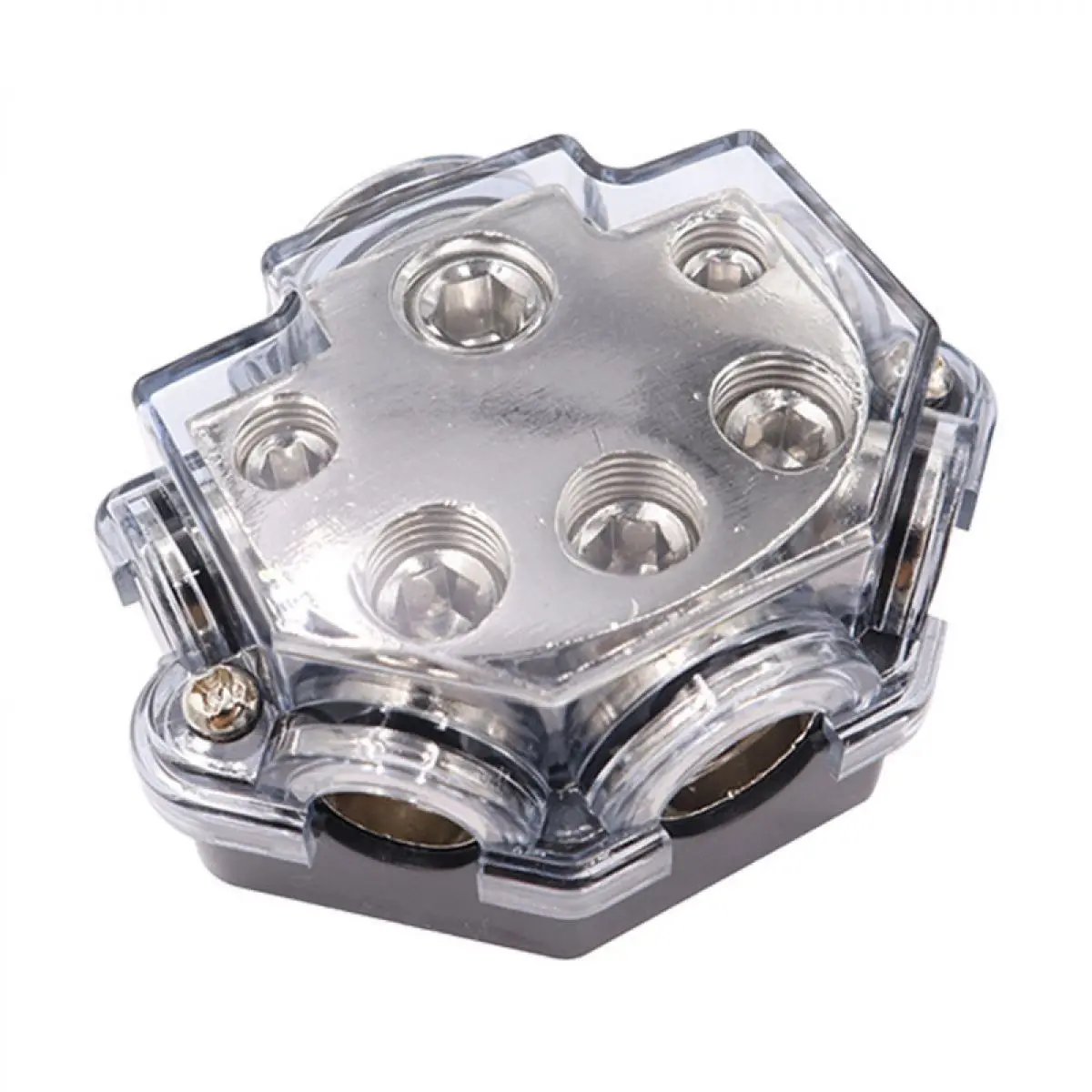 Blocco Di Distribuzione Dell'Alimentazione 1 In 2/3/5 Vie Di Uscita 0/2 Gauge 4/8 Gauge Out Car Audio Splitter Power Ground Distributore Blocks