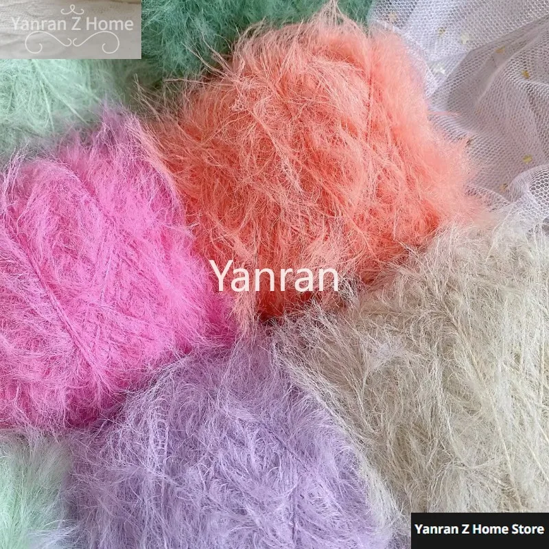 50g Soft Mink Woolen Yarn Baby Thread Double-sided Woolen Thread DIY Hand-knitted Scarf Shawl Sweater Crochet Thread 3