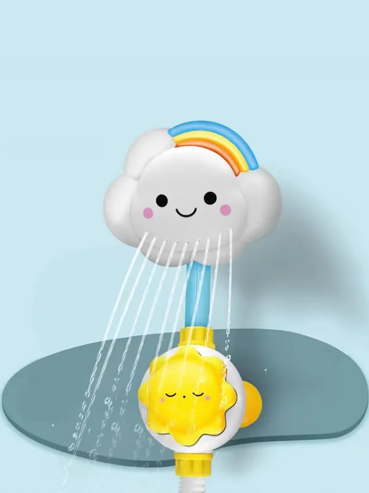 Kids bath toys clouds model faucet shower water spray toy splashes bathroom sprinkler toy for kids