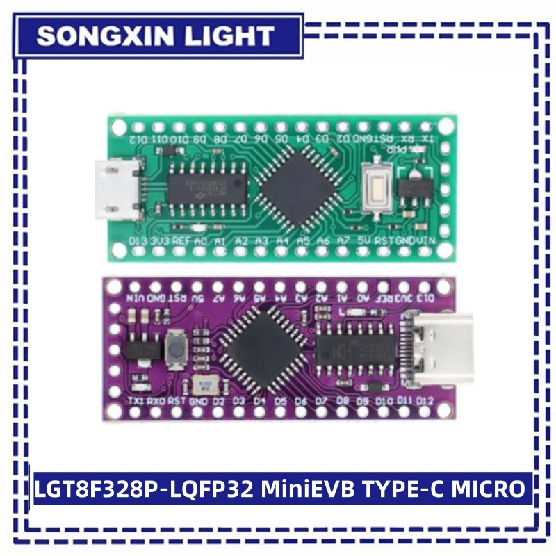 Neue LGT8F328P-LQFP32 minievb TYPE-C micro usb kompatibel mit atmega328 nano v 3,0 lgt8f328p ch340c/HT42B534-1 sop16 für arduino – Detail 2
