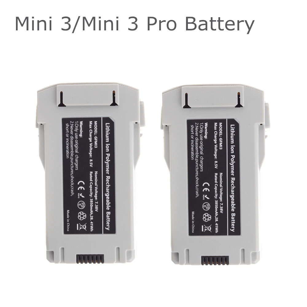 

For Mini 3 3850mAh 7.38V Battery Plus Capacity Flight Time 47 Minutes Compatible Mini 3/Mini 4 Pro RC Drone Accessories