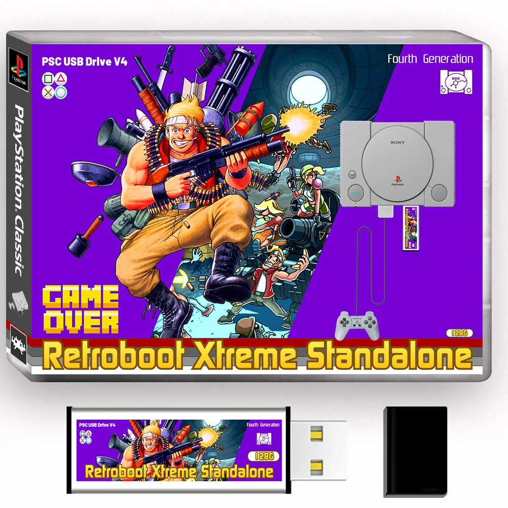 

8000+ PlayStation Classic Game PSC USB Drive V4 Fourth Generation PSMini Retroboot Xtreme Standalone 128g Collection Gift Toys