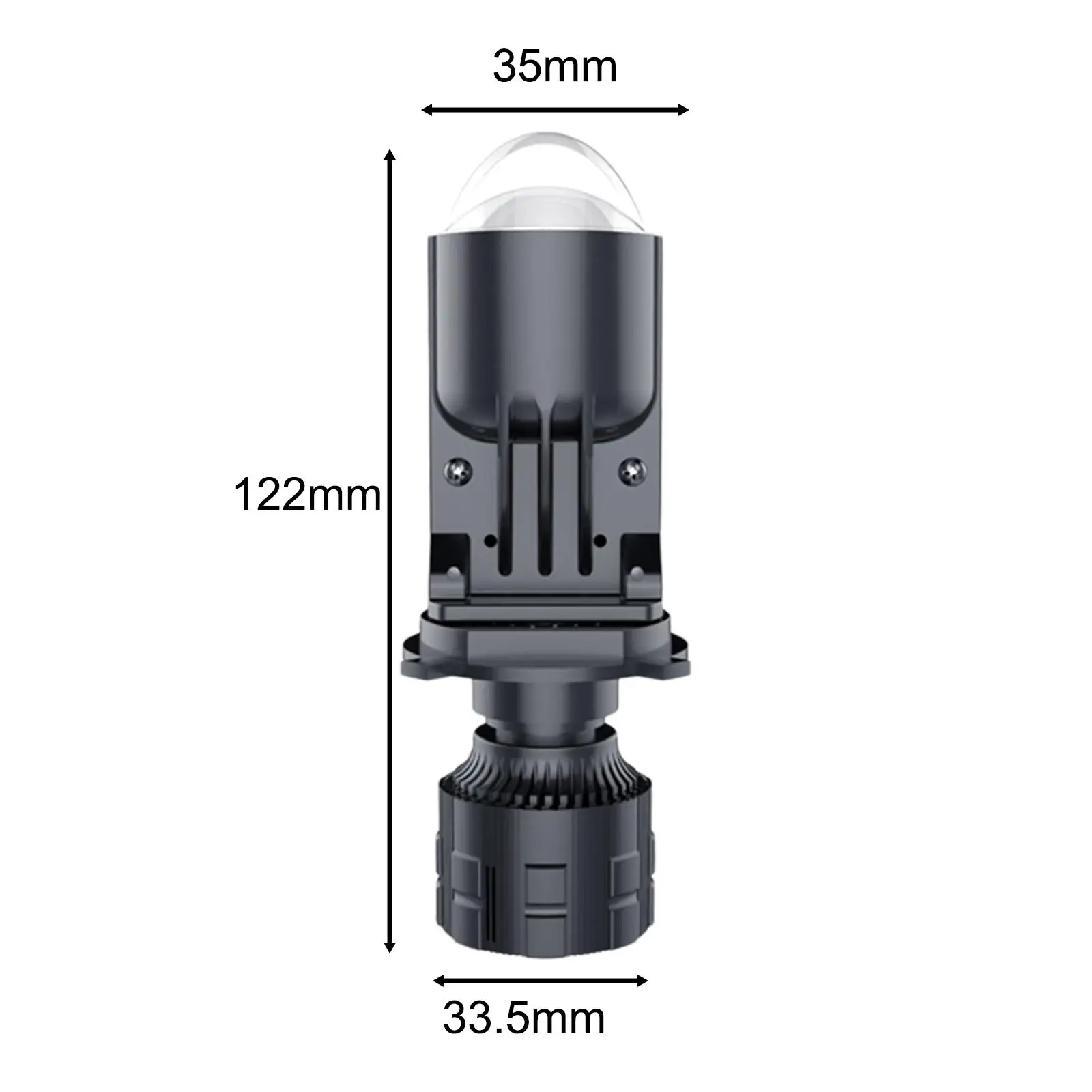일반 LED 헤드라이트 전구, DC 12V-24V, 고휘도, 쉬운 설치 컴팩트, 40W 교체 부품, 5700K 방수, H4 전구