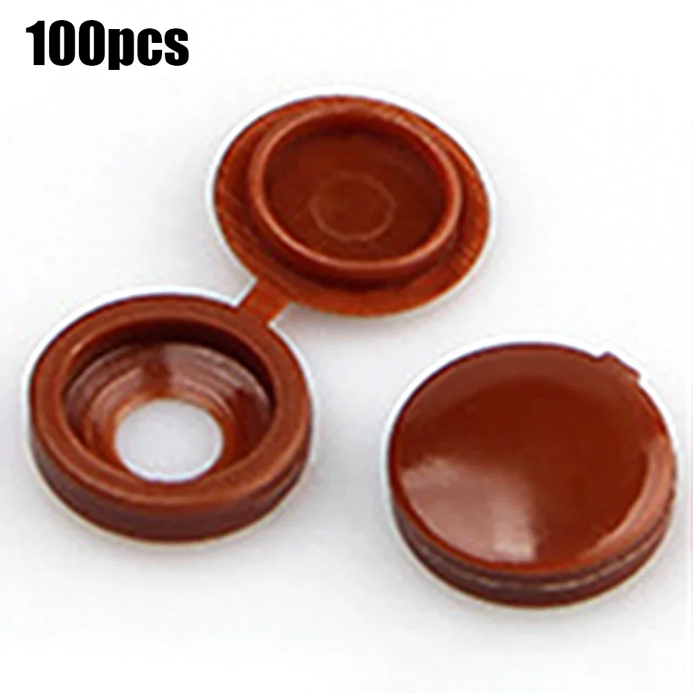 Nuts Options Fixing Hinged Plastic Button Nuts Bolts Plastic Quantity Decorative Hardware Fixing Hinged Pcs Screw Cover