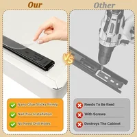 ZEXEF กล่องเก็บของในครัวพร้อมรางเลื่อนตู้ดึงออกชั้นเก็บเครื่องเทศตู้กับข้าวชั้นวางลิ้นชักห้องครัวตะกร้า 6