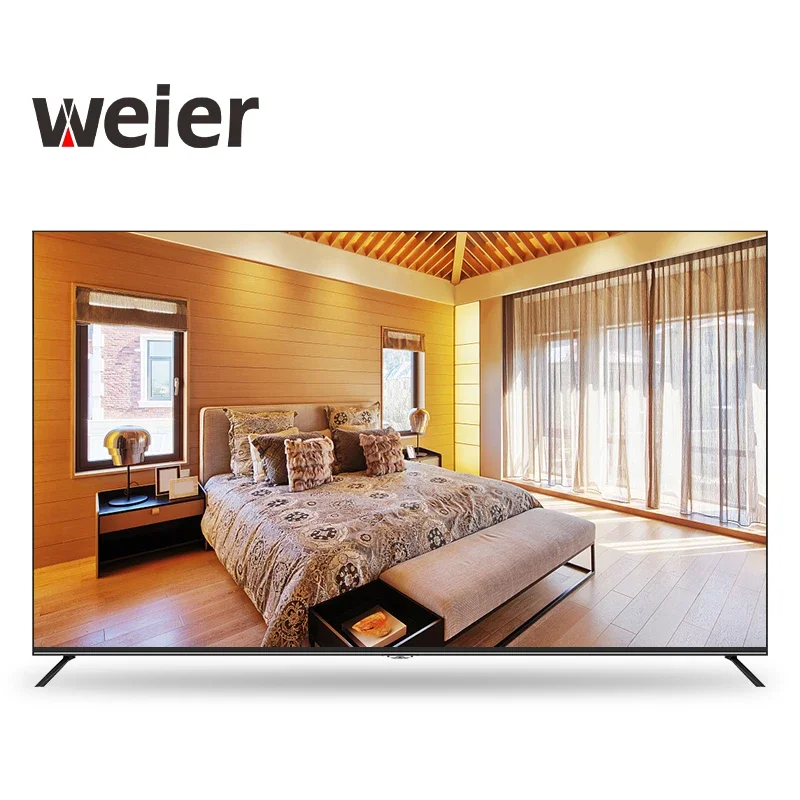 Weier Grande Schermo 32 50 55 65 Pollici Televisione Smart Tv 4K Hotel Televisori Lcd Smart Tv