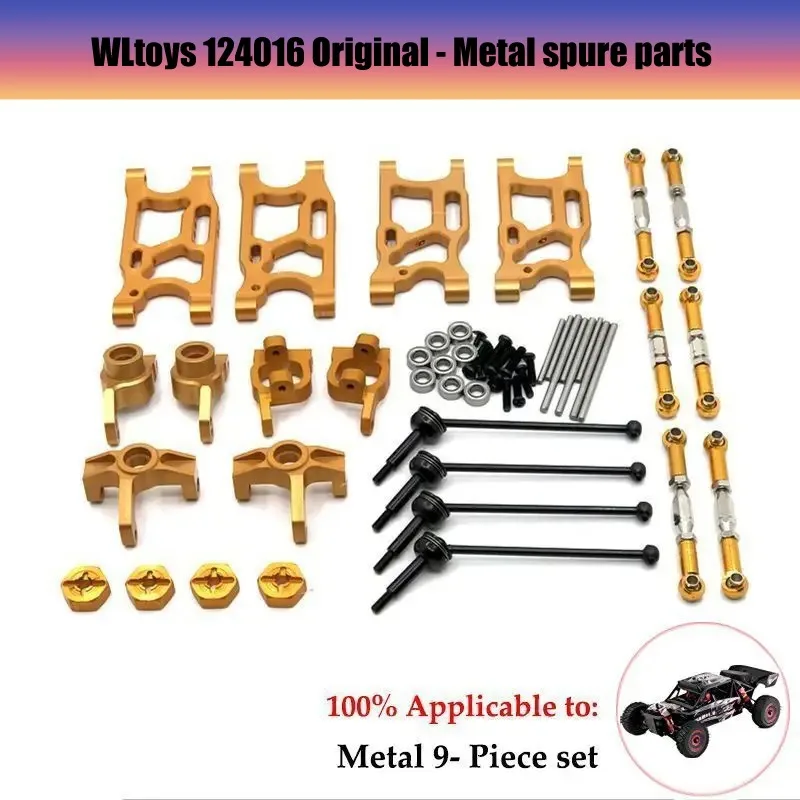 Wltoys 124019 124018 124016 124017 144001 1/12 1/14 RC 자동차, 금속 메인 중앙 차축 구동축, 차동 기어 업그레이드 부품