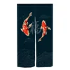 Japanese Creative Koi Split Door Curtain Half Curtain Kitchen Entrance Hanging Curtain Noren Fengshui Curtain Door Decoration 4
