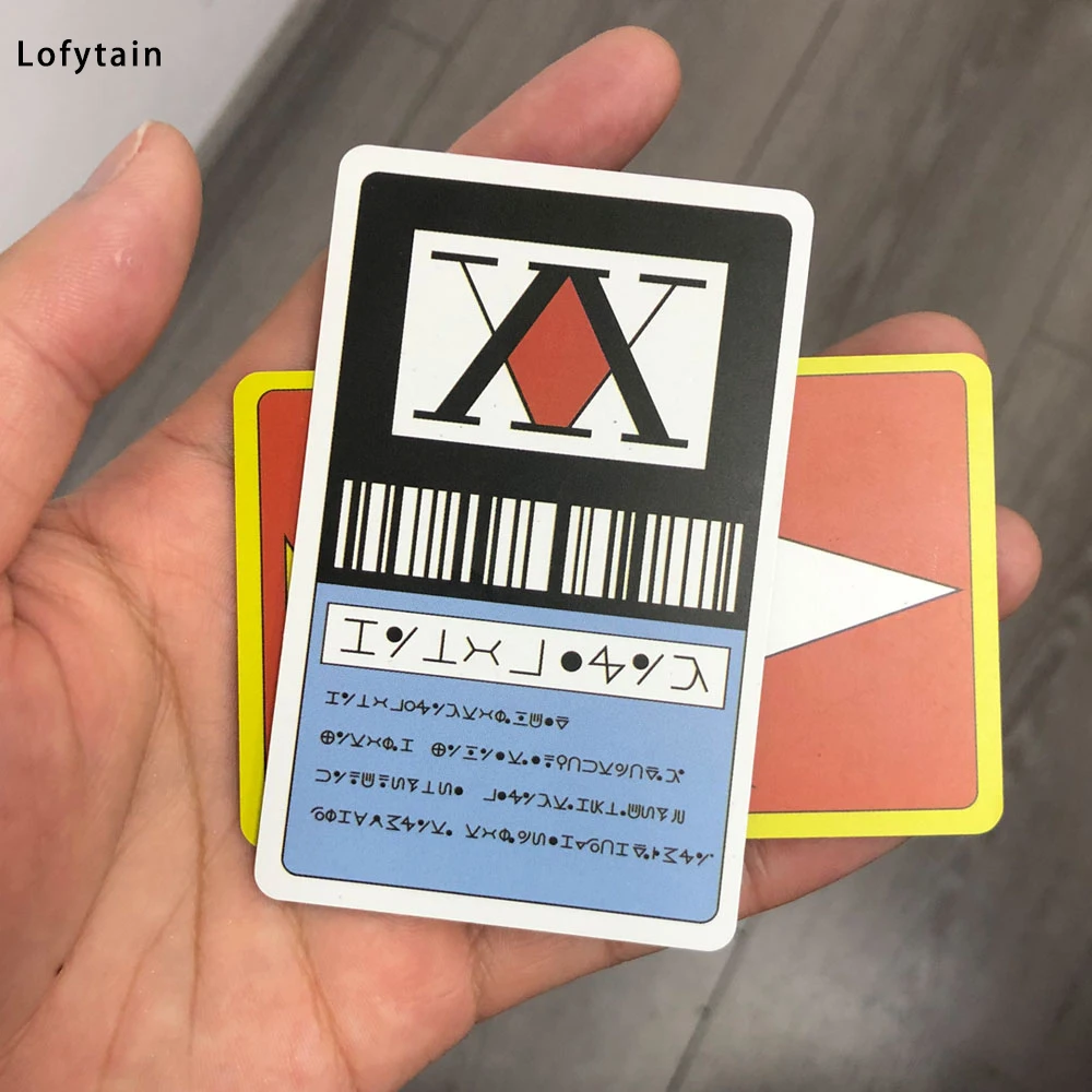 Cosplay PVC Cards Hunter License Card GING FREECSS Japan Anime Hisoka Kurapika Killua Zoldyck Collection