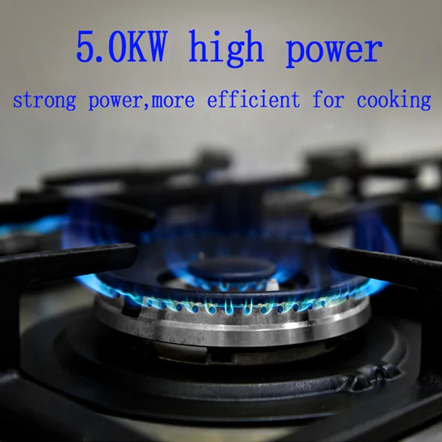 OEM/ODM Factory Suppliers Gas Cookers Built in Gas Cooktop Tempered Glass 4 Burners Kitchen Appliance Stove