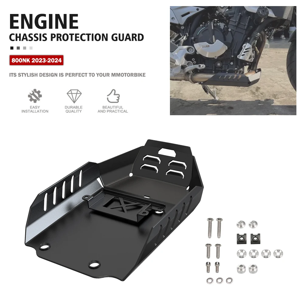 

FOR CFMOTO 800NK 2023-2024 Engine Base Splash Chassis Guard Lower Bottom Skid Plate Web Belly Pan Protection Cover 800 NK