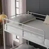 White Metal Bunk Bed Twin Over Twin with Storage Drawers Built-in Ladder Safety Guardrail Space Saving Solution Kids Room 6