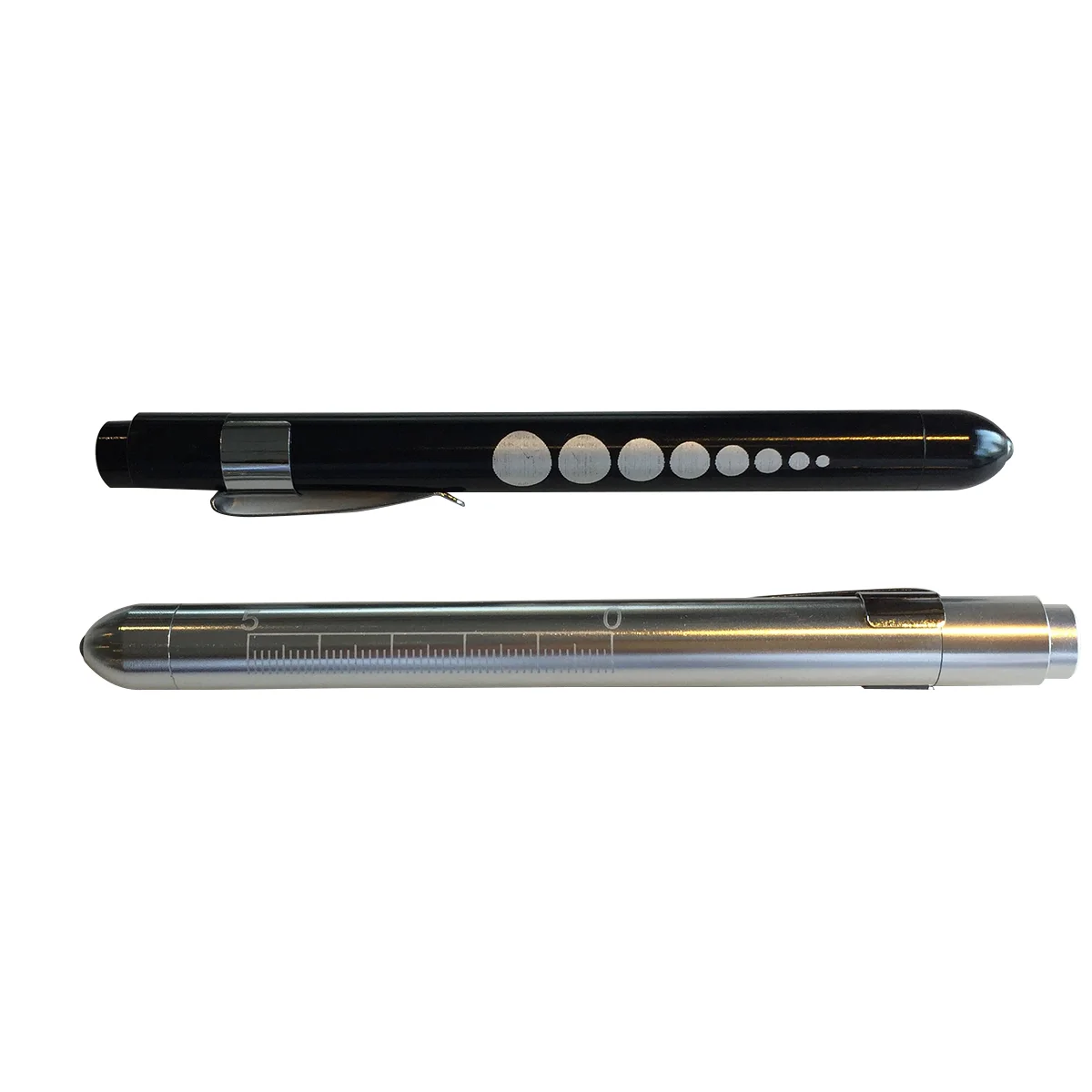 

2pcs Nurse with Pupil Gauge Medical Pen Light for Nurses Doctors (Black & White)