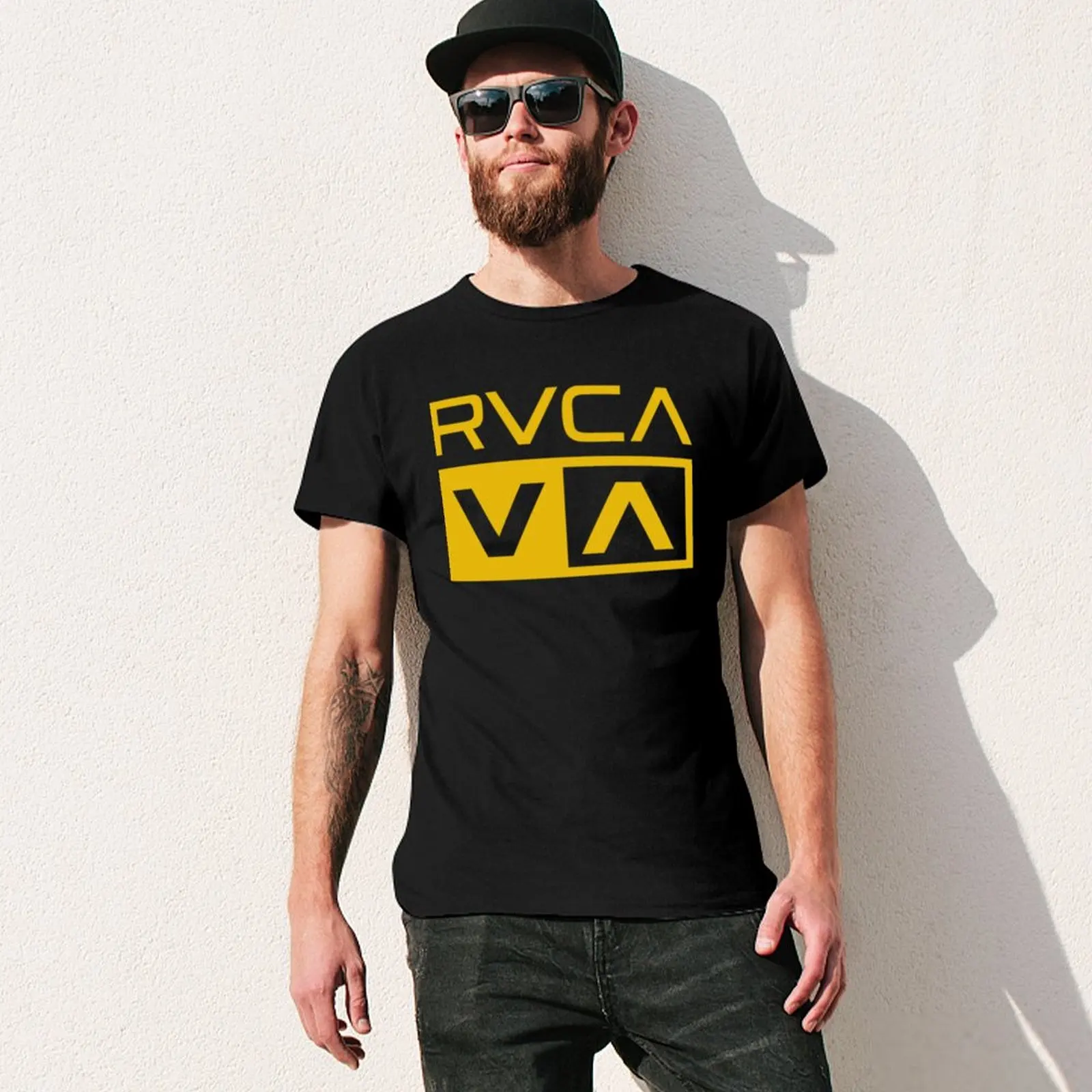 RVCA VA T-Shirt hippie clothes sweat blanks new edition men clothings