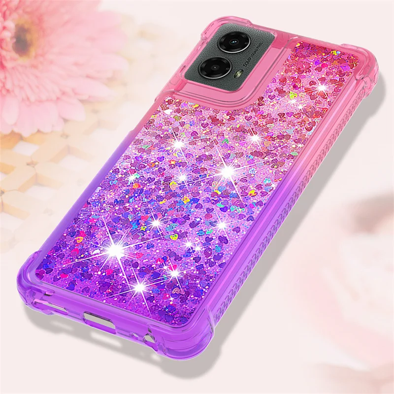 Glitter Quicksand Anti-Fall Fashion Case - Soft Colored Etui Cover