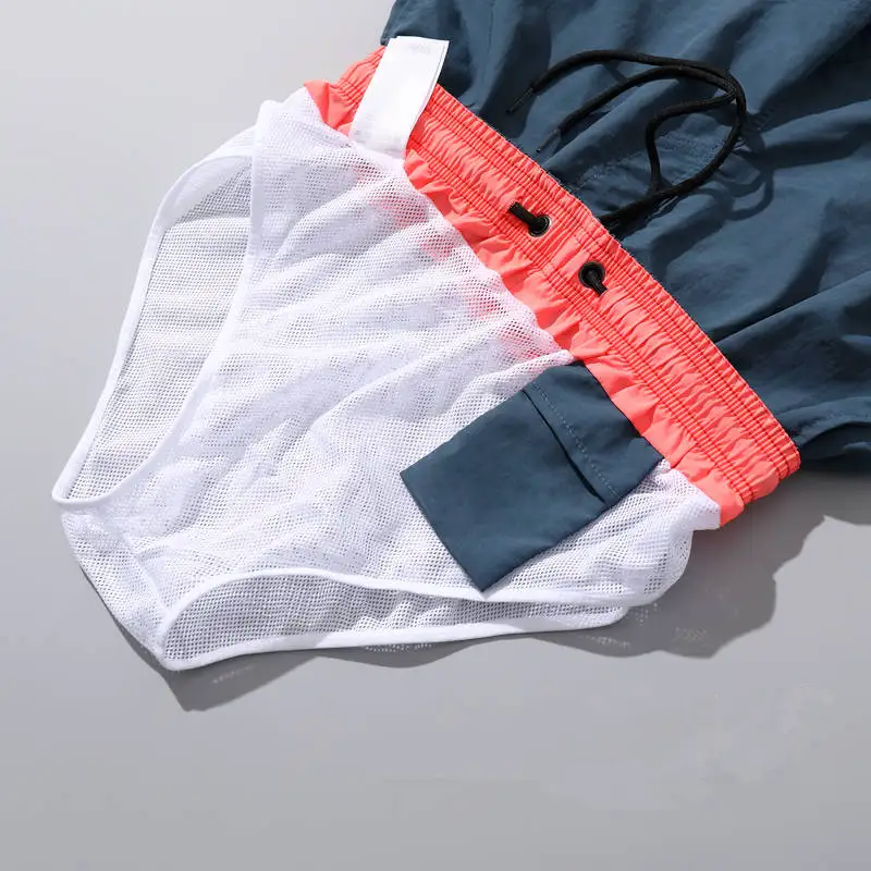 Swim Trunks Mens Swimsuit Swimming Shorts Nylon Beach Bathing Suits 2025 Summer