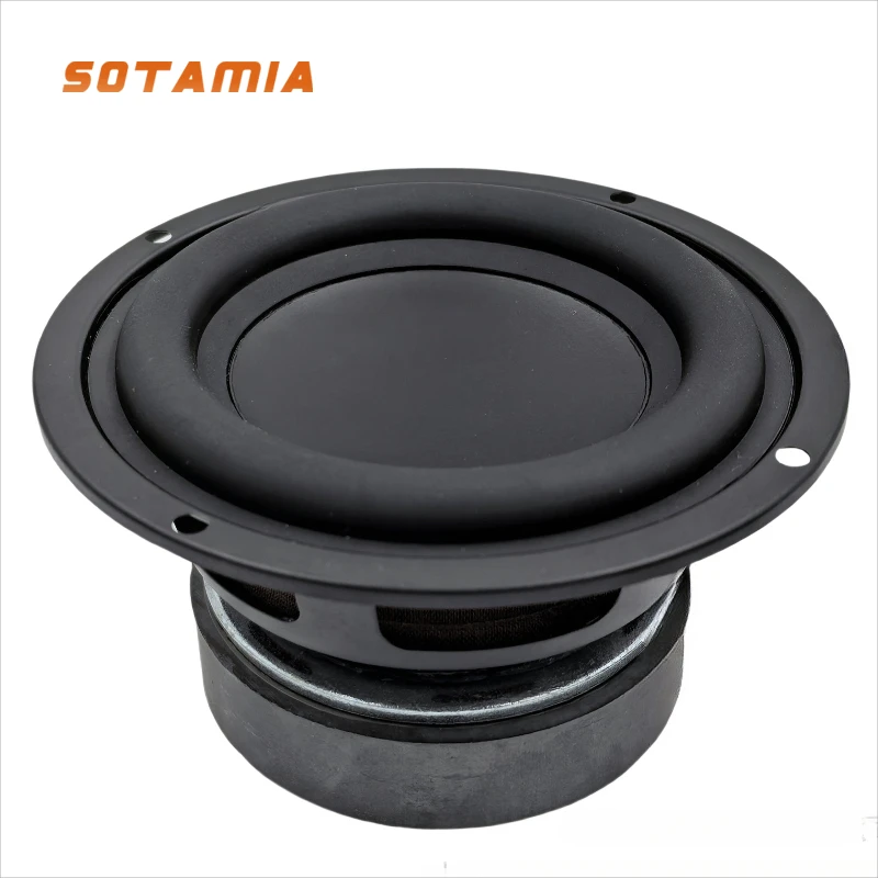 SOTAMIA 1Pcs 4 Inch Subwoofer Speaker Audio 4 Ohm 35W Home Hifi Music Sound Woofer Loudspeaker DIY Bluetooth Speakers Bookshelf