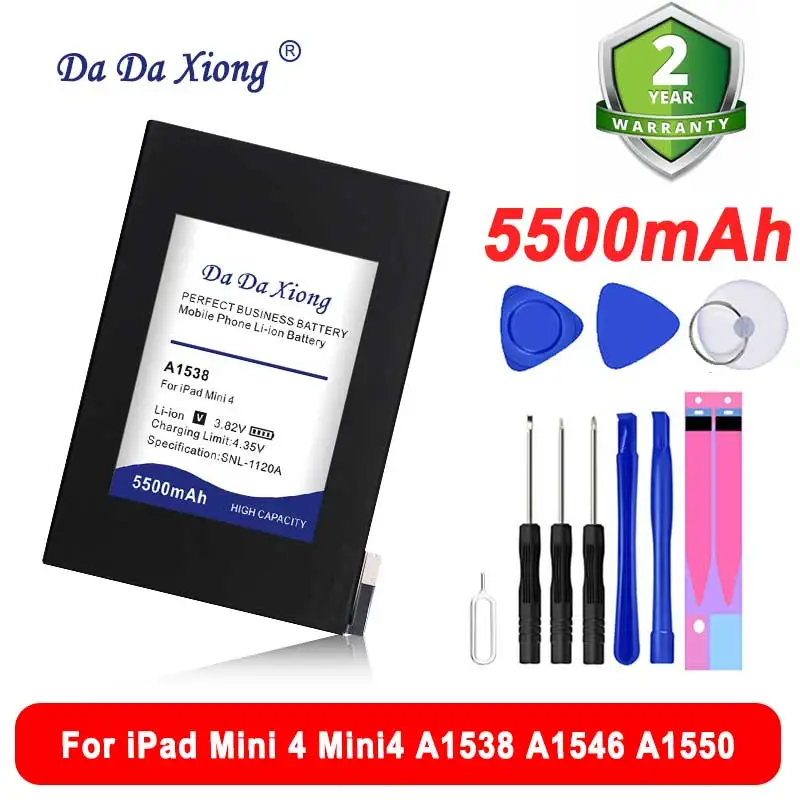 100 Original 5500mah Bateria For Ipad Mini 4 Mini4 A1538 A1546 A1550