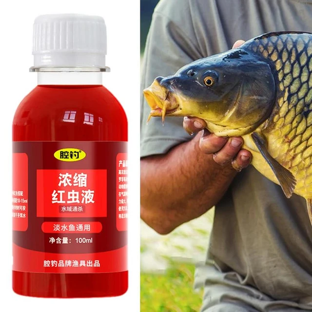 Fish Bait Additive 60ml Concentrated Red Worm Liquid High