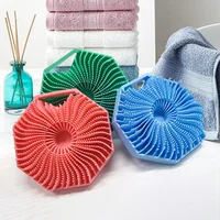 Amazon Best Seller Bath Towel Scrubber Massage Bath Brush Exfoliating Silicone Shower Brush Back Scrubber Mud Removal Tool 1