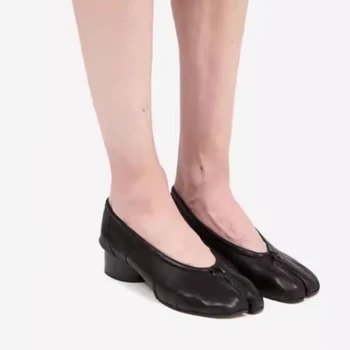 2025 New Women Pumps Fashion Split Toe Shoes Woman Luxury Brand Design Women Caucal Shoes Ins Style Elegant High Heels Female 1