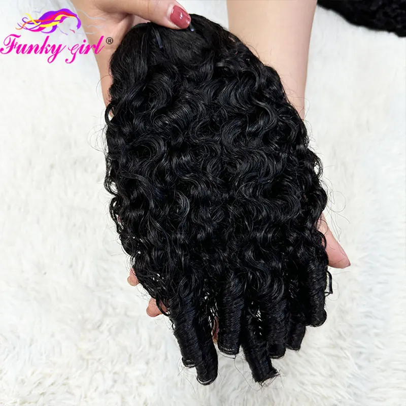 12A Burmese Curly Bundles Human Hair Brazilian Pixie Curls Bundles Deals Raw 100% Virgin Hair 1/3PCS Full Head Curly Hair Bundle 3