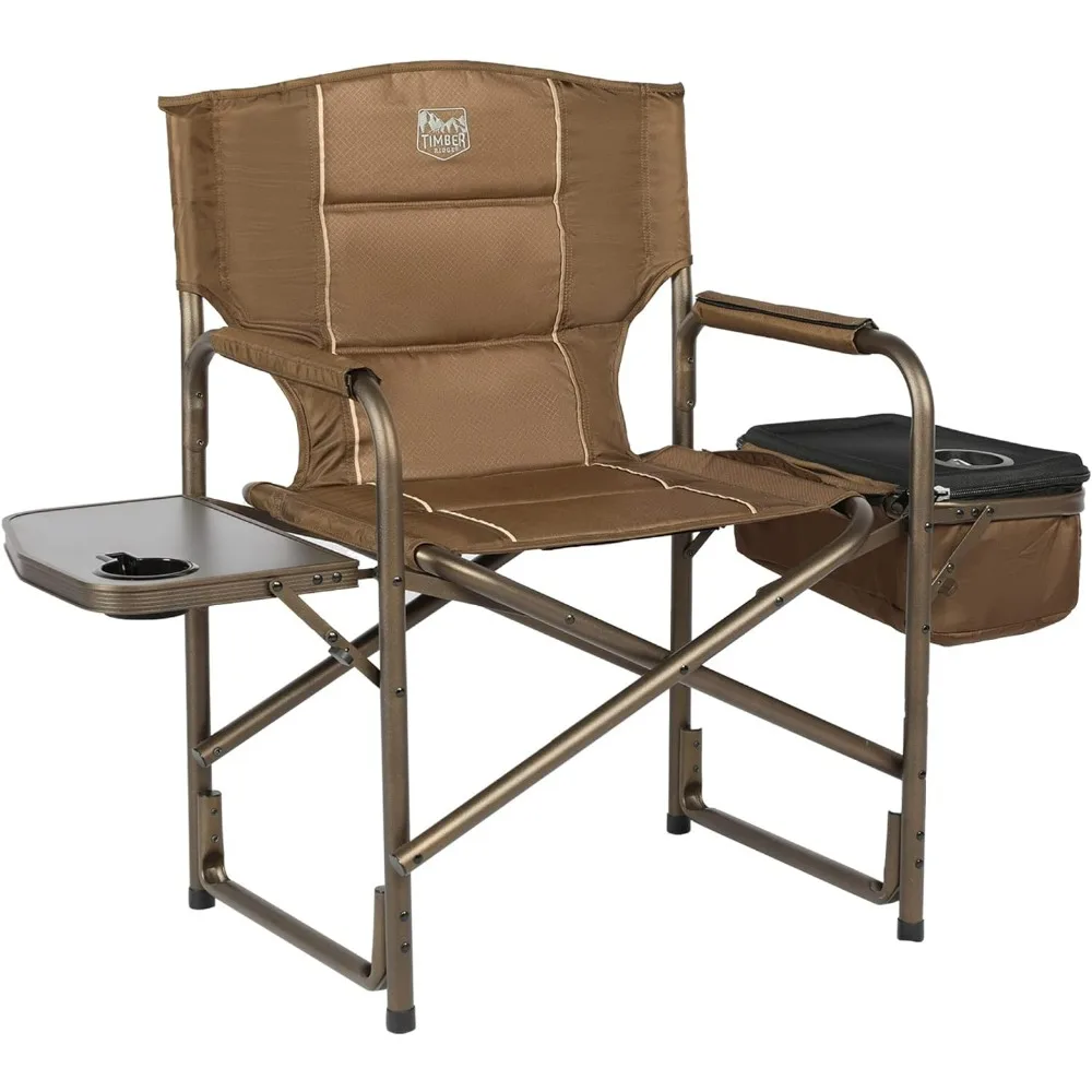 

Folding Director Side Table for Adults Portable Camp Chairs for Outdoor, Lawn, Sports, Fishing