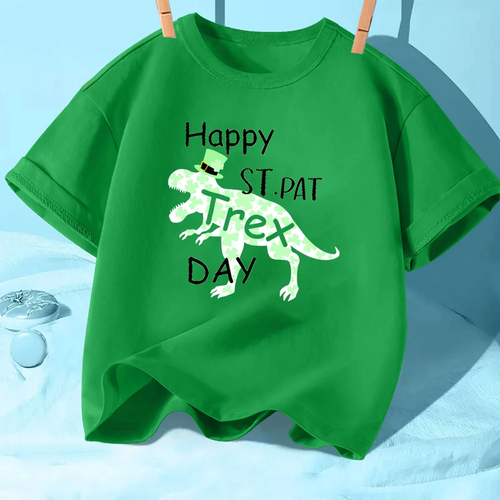 Who Need Luck When You're This Cute St. Patrick's Day Kids T-shirts Summer Short Sleeve Kids Tshirt Happy St Patricks Day Shirts 3