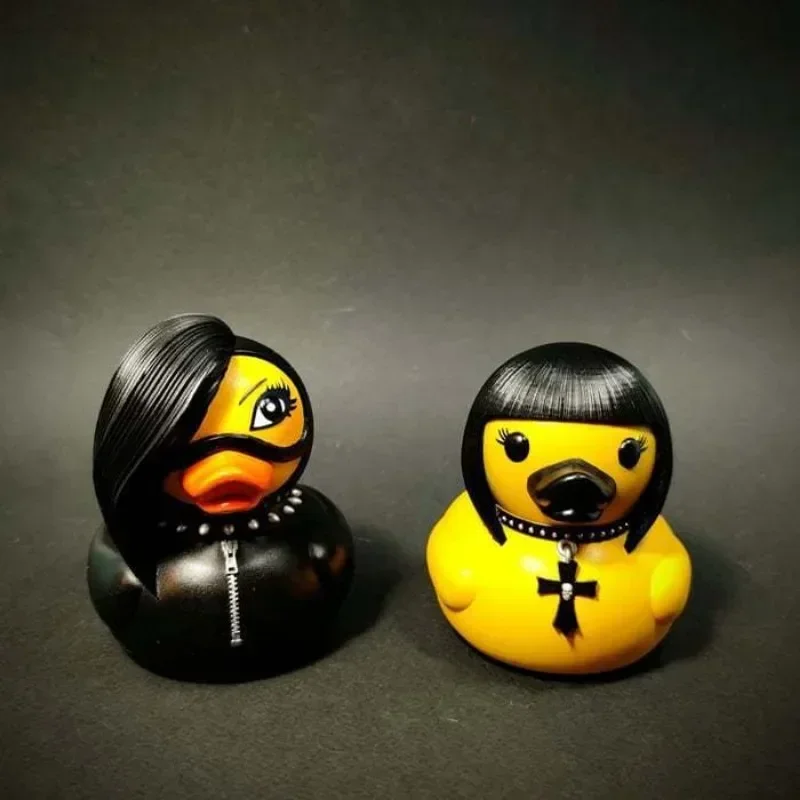 Devil Punk Duck Desktop Ornament Electric Syllable Death Rock Duck Halloween Decoration Doll