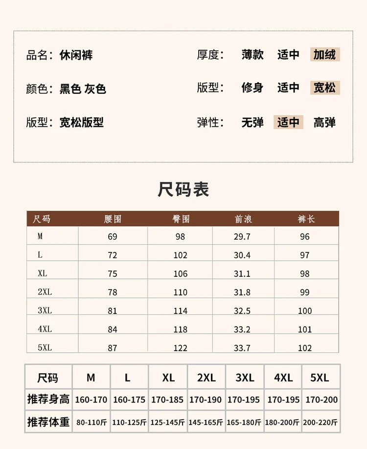 Description Picture 5 of itemNew Casual Men's Loose Versatile Autumn Tie Feet Casual Pants