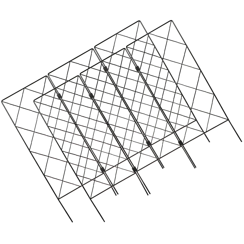

2 Pcs Plant Climbing Frame Garden Supplies Trellis Support Flower Stand Plants Iron Rack Wind-resistant