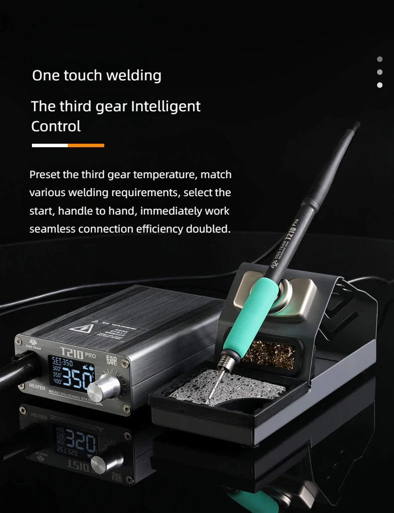 T210Pro Soldering Station 75W LCD Digital display for Precision repair mobile ph