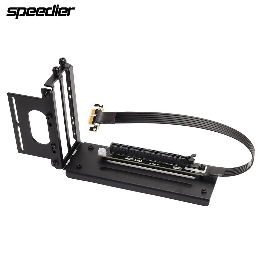 

ADT Brand PCIe 4.0 1x To 16x Riser Card Extension Cable Gen4 PCI-E x1 x16 GPU Bracket+Cable For NVIDIA AMD Bitcoin Mining Card